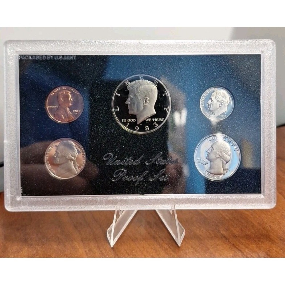 1983 S Proof Set U.S. Mint Clad‎ Original Government Packaging OGP 5 coin set